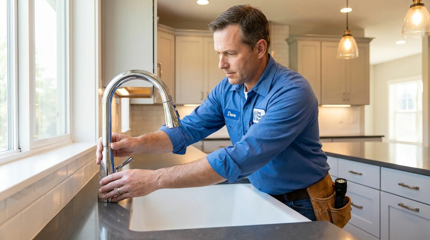 Kitchen faucet installation by Johns Plumbing LLC in Colstrip